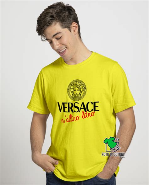 versace n altro litro maglietta|Maglietta Versace n’altro litro .